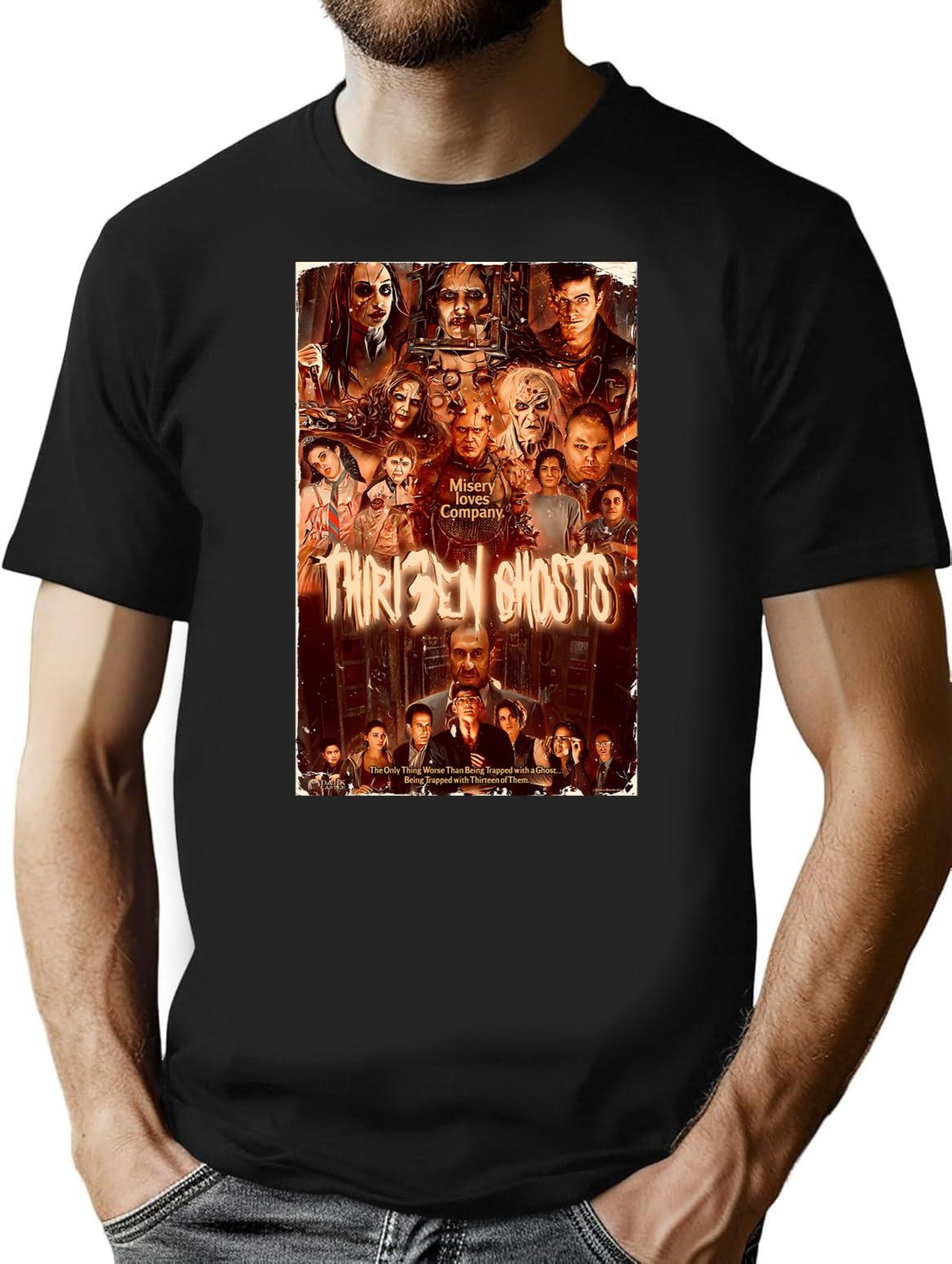 13 Ghosts T-Shirt for Men & Women, T-Shirts Graphic Tee - Black