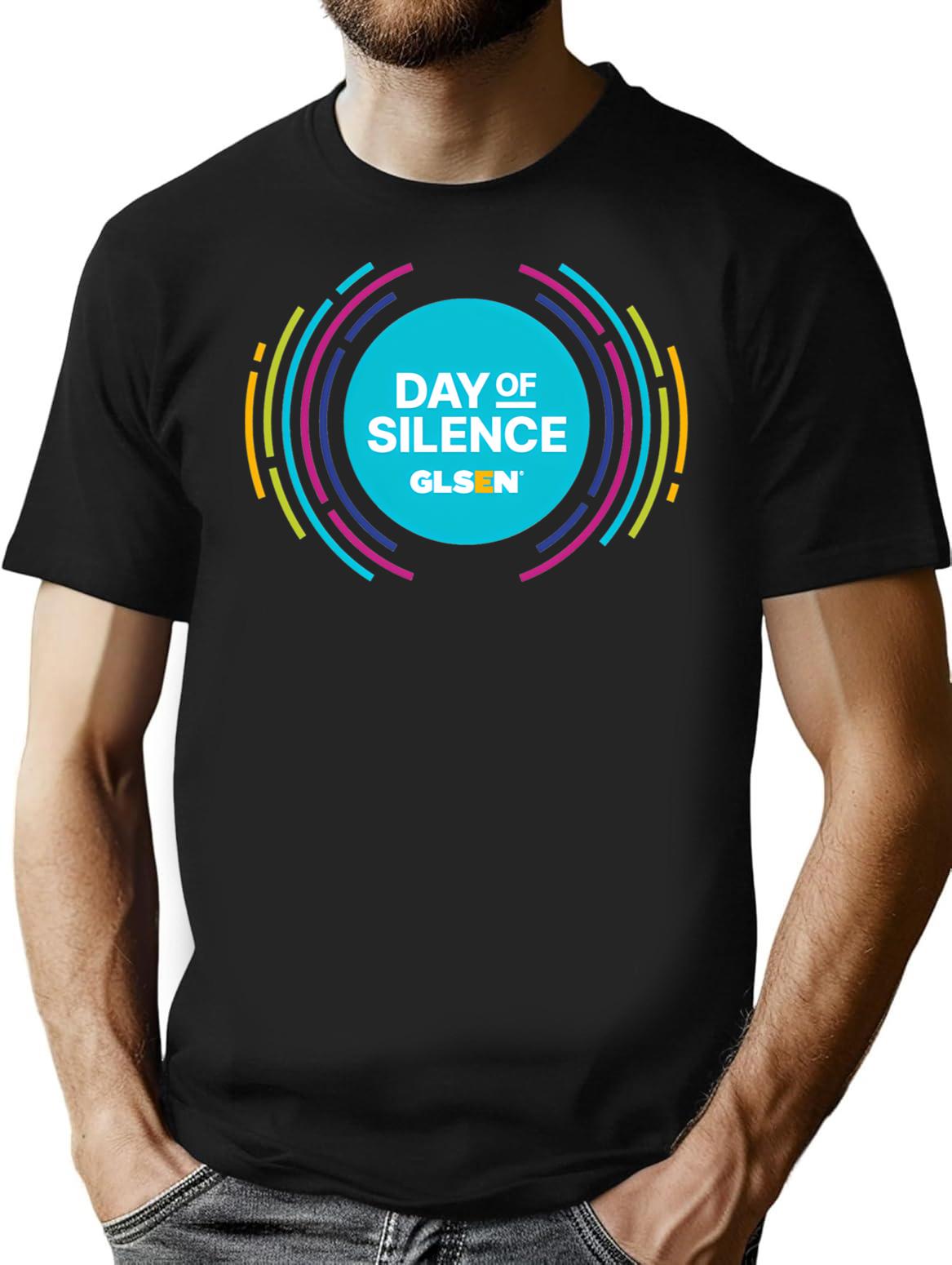April 23Rd National Day Of Silence Graphic Glsen T-Shirt for Men & Women, T-Shirts Graphic Tee - Black