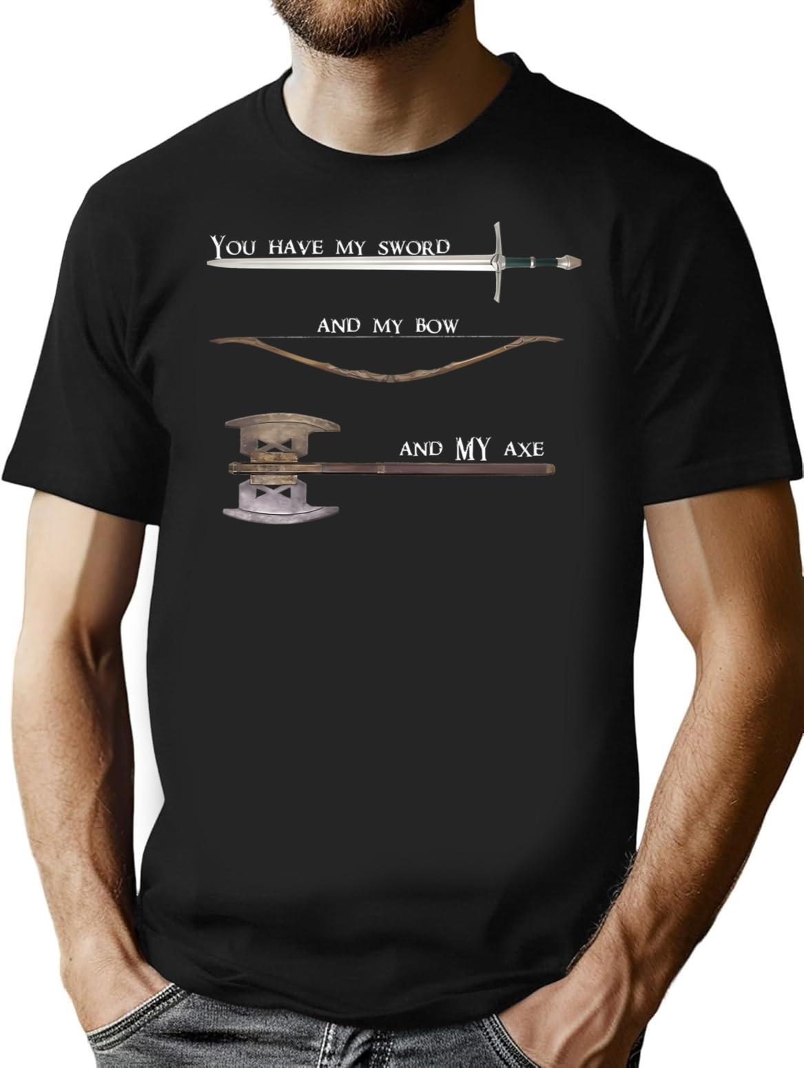 Art Picture Funny Gifts Vintage T-Shirt for Men & Women, T-Shirts Graphic Tee - Black