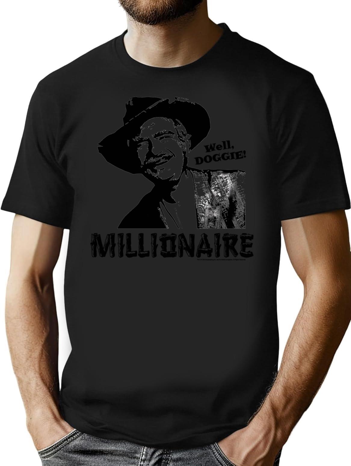 Beverly Hillbillies Millionaire T-Shirt - Retro Graphic Tee for Men & Women - Black
