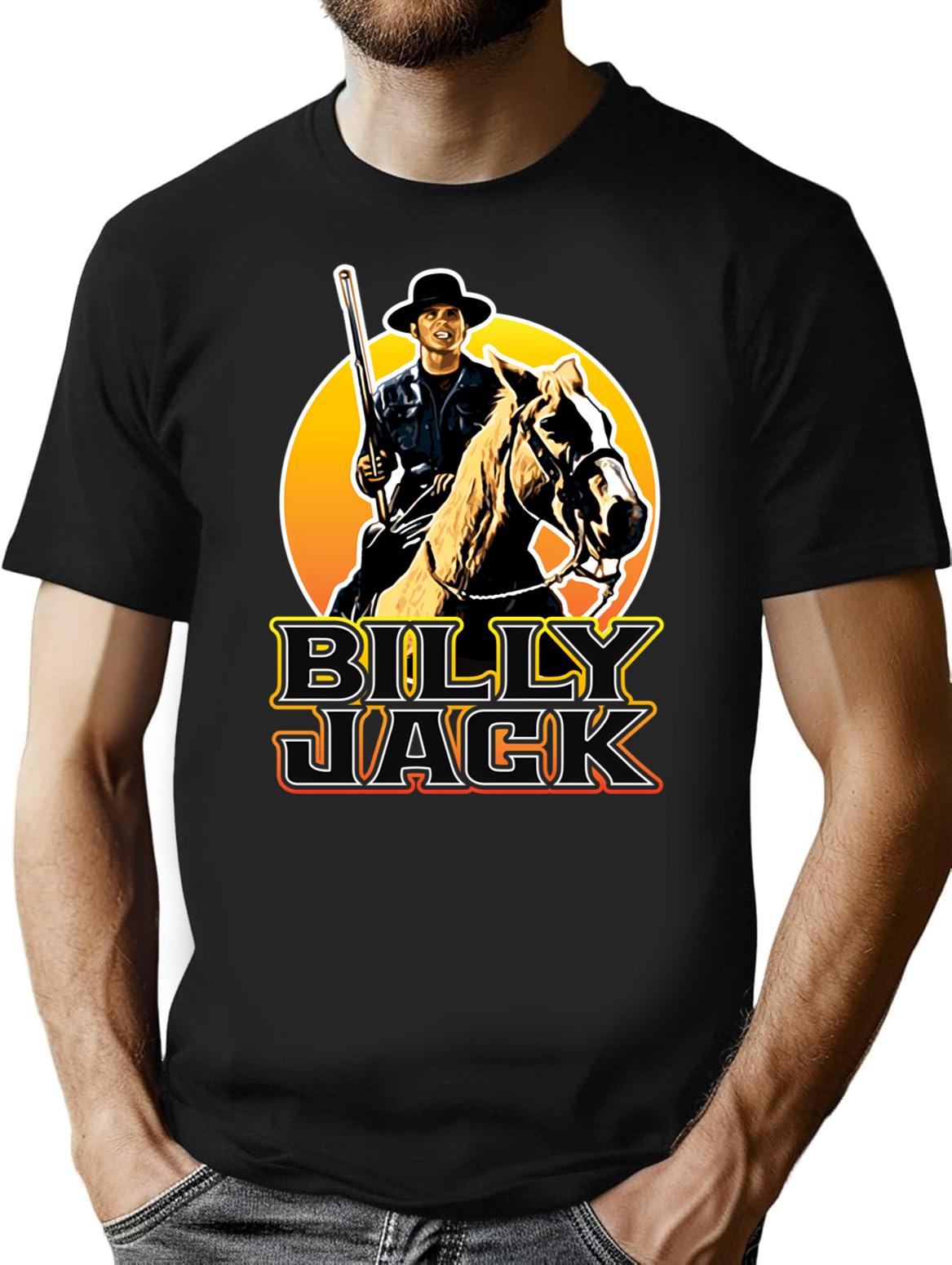 Billy Jack One Man Becomes The Law T-Shirt for Men & Women, T-Shirts Graphic Tee - Black