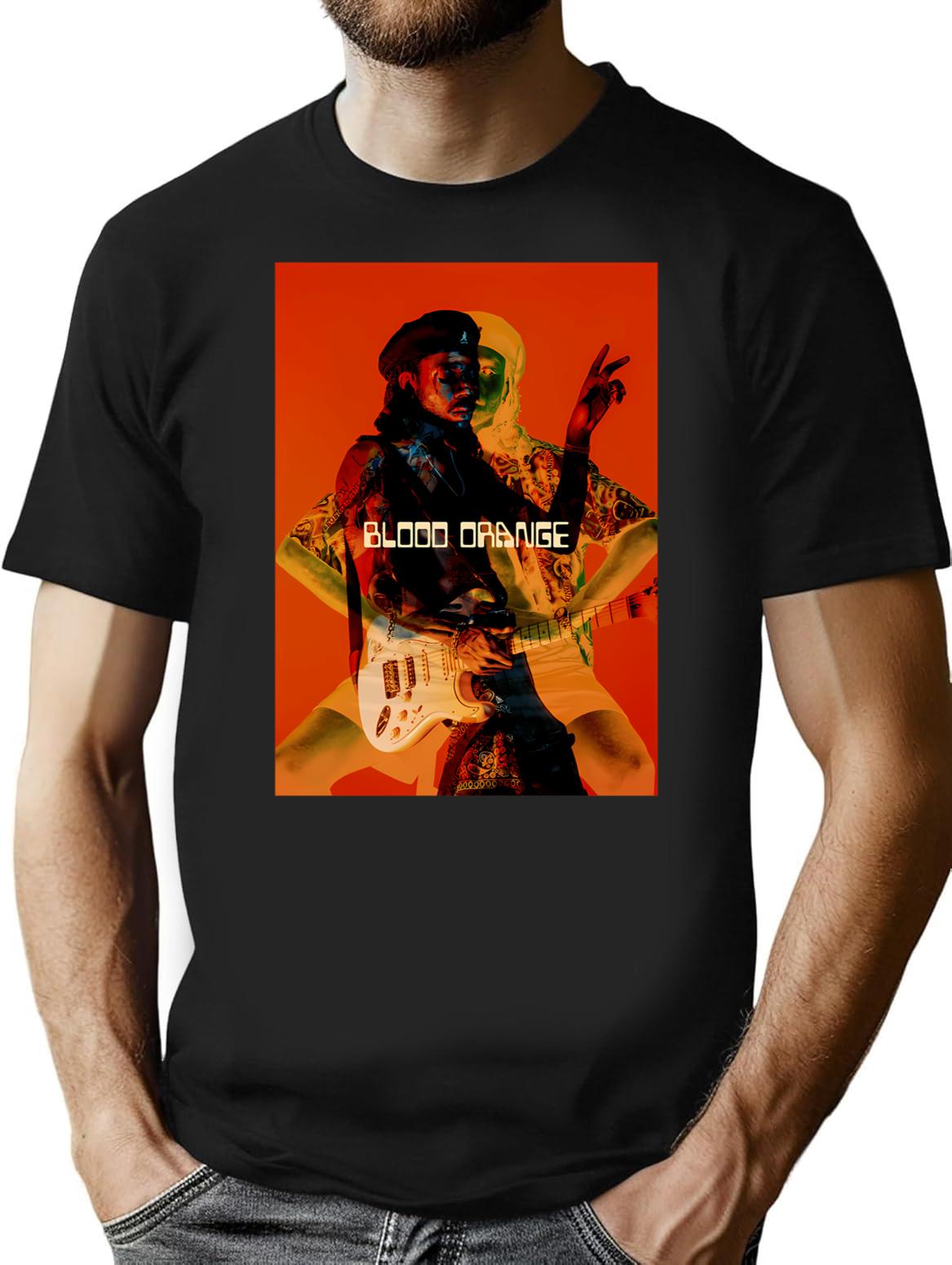 Blood Orange Classic . T-Shirt - Retro Graphic Tee for Men & Women - Black