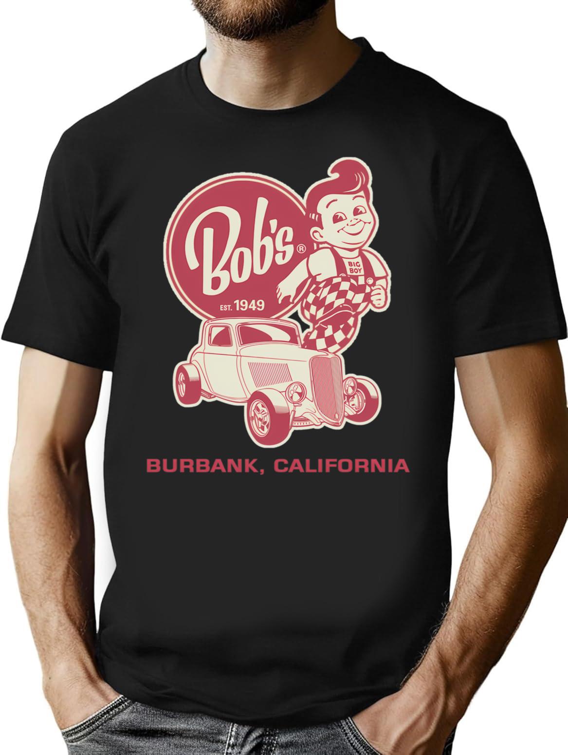 Bob_s Big Boy (1) T-Shirt - Retro Graphic Tee for Men & Women - Black