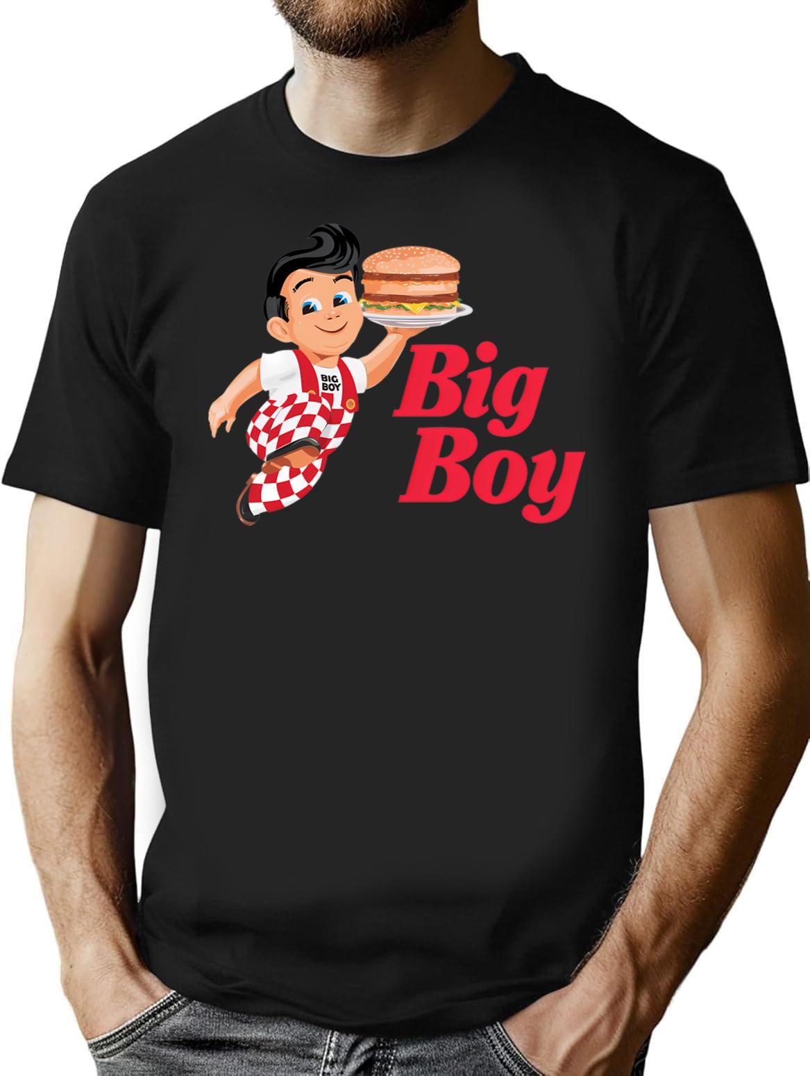 Bob_s Big Boy T-Shirt - Retro Graphic Tee for Men & Women - Black