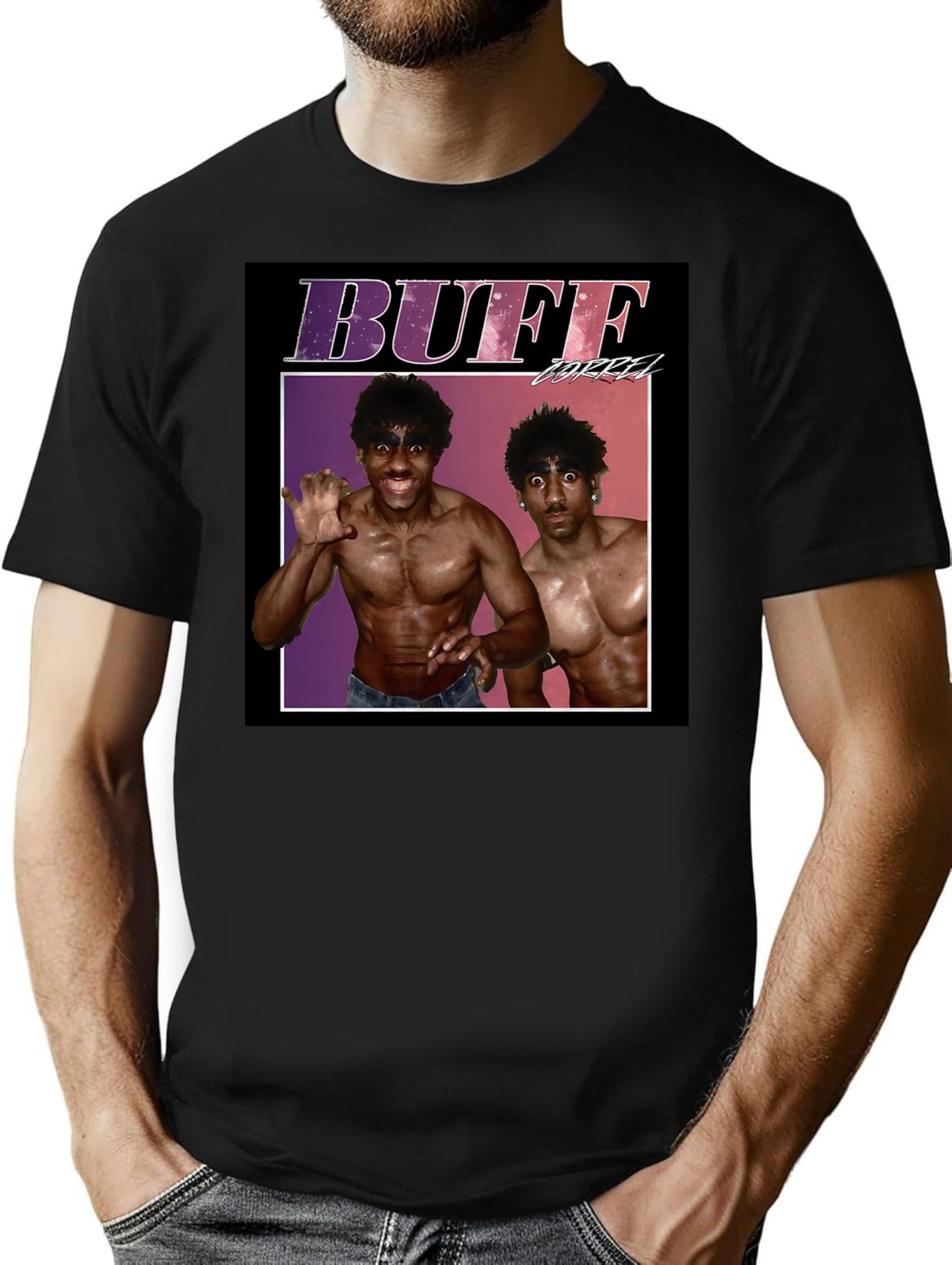 Buff Correll T-Shirt - Retro Graphic Tee for Men & Women - Black