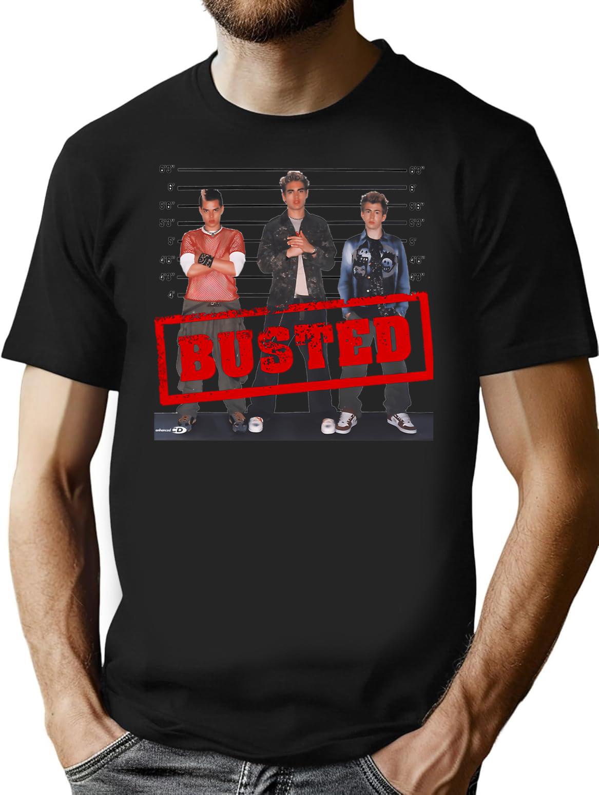 Busted Circa 2002 T-Shirt - Retro Graphic Tee for Men & Women - Black