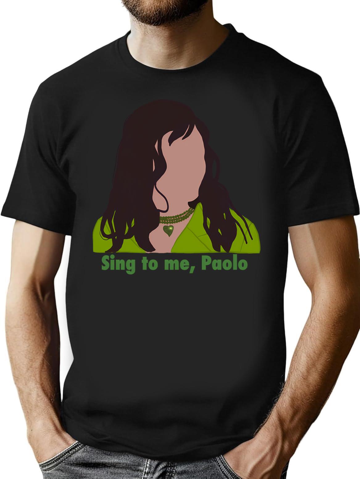 Call Me Sing To Me Paolo Vintage Retro T-Shirt - Black