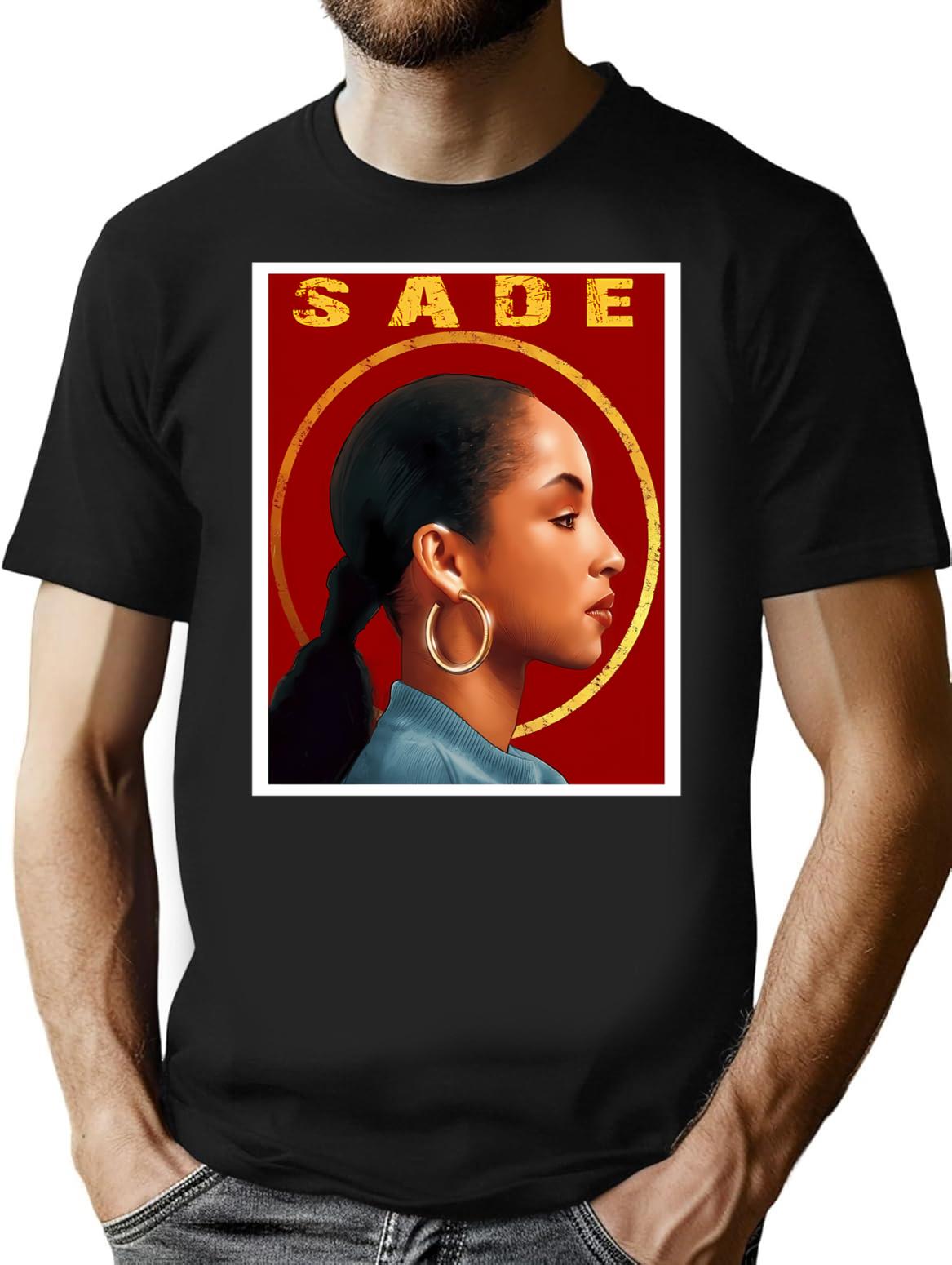 Chemise Sadefunny Shirt Sade T-ee Shirt Sade Tee Shirt Sade T-shirt Sade - Black