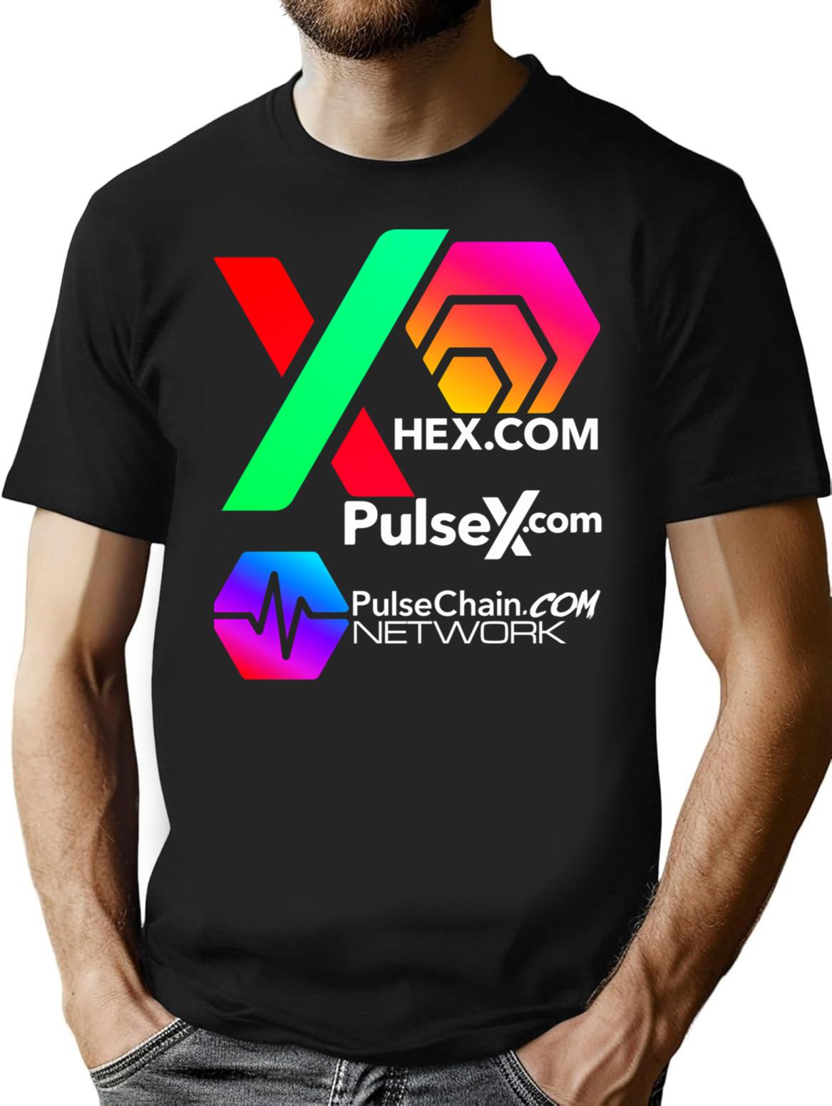 Chex Pulsex Pulsechain T-Shirt - Retro Graphic Tee for Men & Women - Black