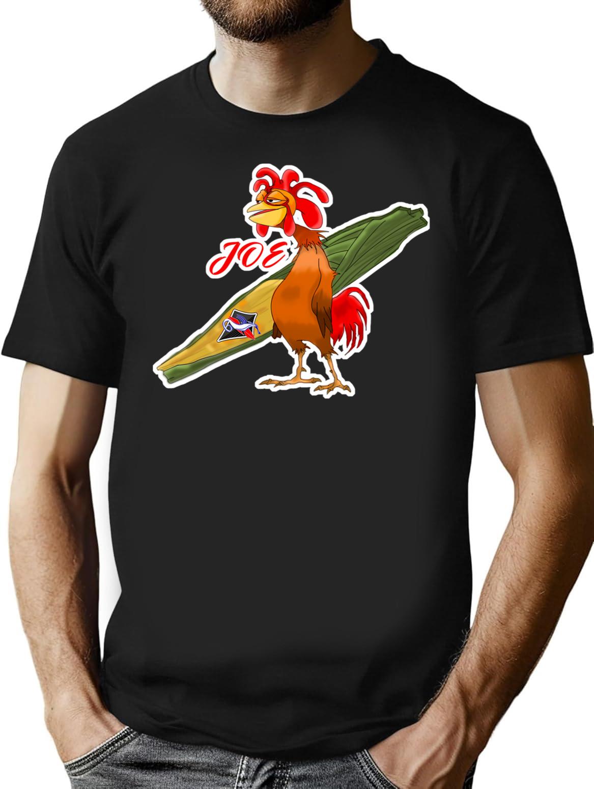 Chicken Joe T-Shirt - Retro Graphic Tee for Men & Women - Black