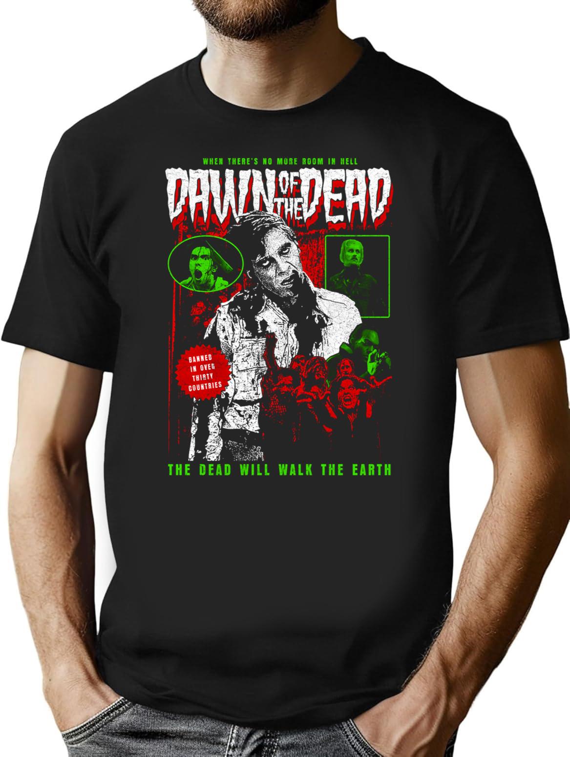 Dawn Of The Dead T-Shirt for Men & Women, T-Shirts Graphic Tee - Black
