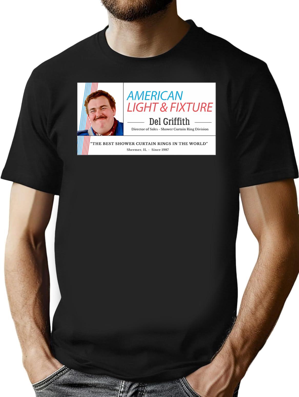 Del Griffith - Shower Curtain Ring Sales T-Shirt for Men & Women, T-Shirts Graphic Tee - Black