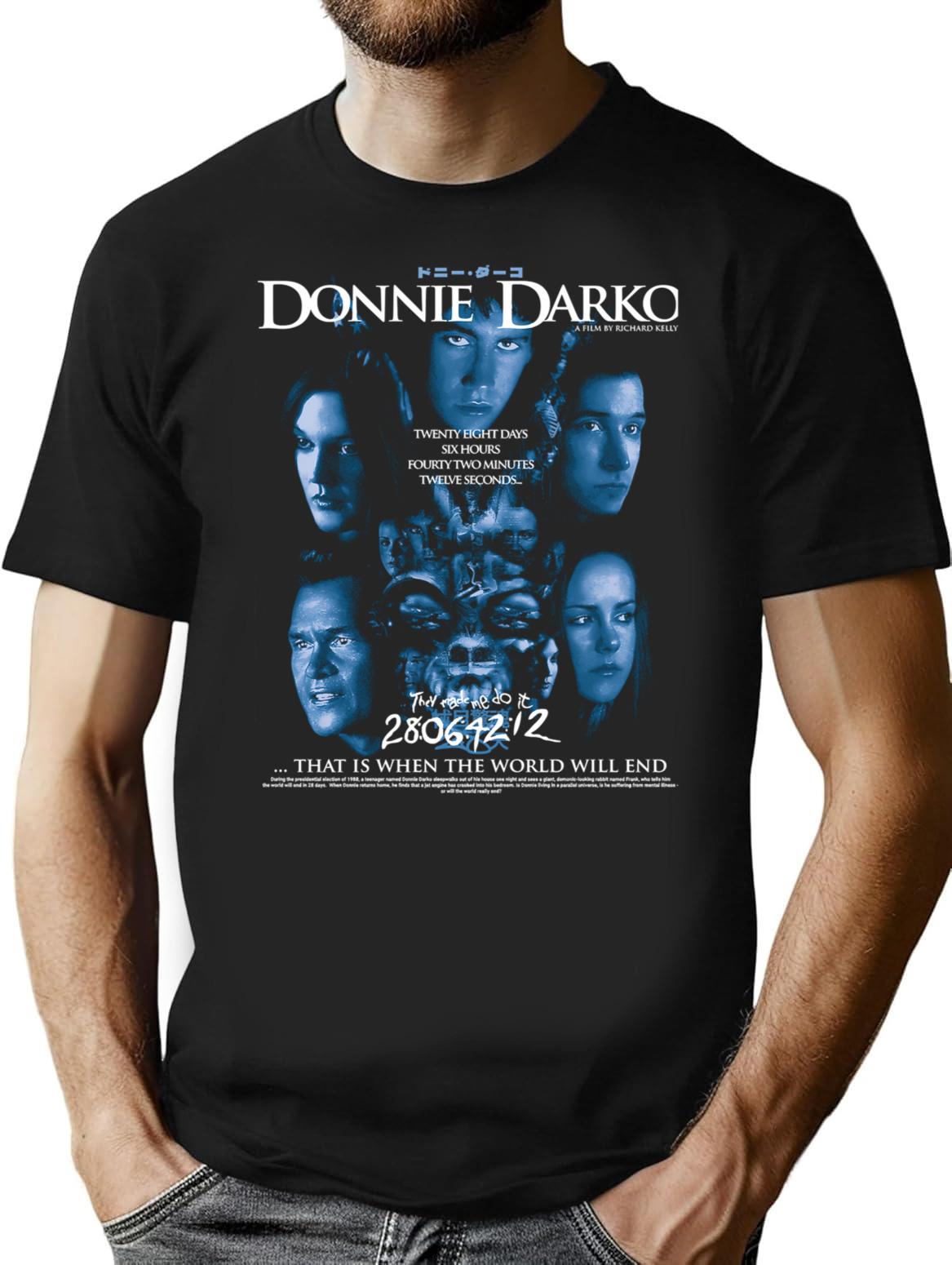 Donnie Darko - That Is When The World Will End T-Shirt for Men & Women, T-Shirts Graphic Tee - Black