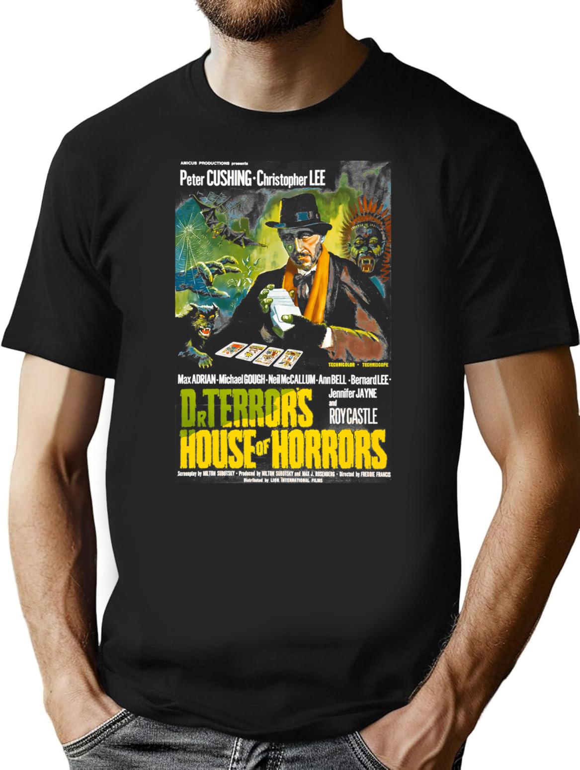 Dr Terrorx27S House Of Horrors T-Shirt for Men & Women, T-Shirts Graphic Tee - Black