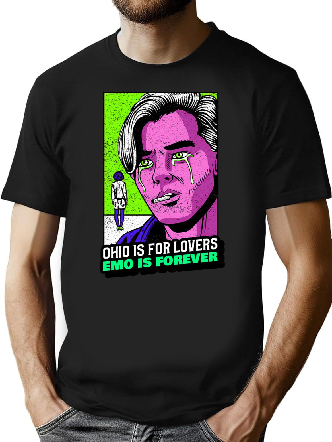 Emo Is Forever - Ohio Is For Lovers T-shirt (1) - Black