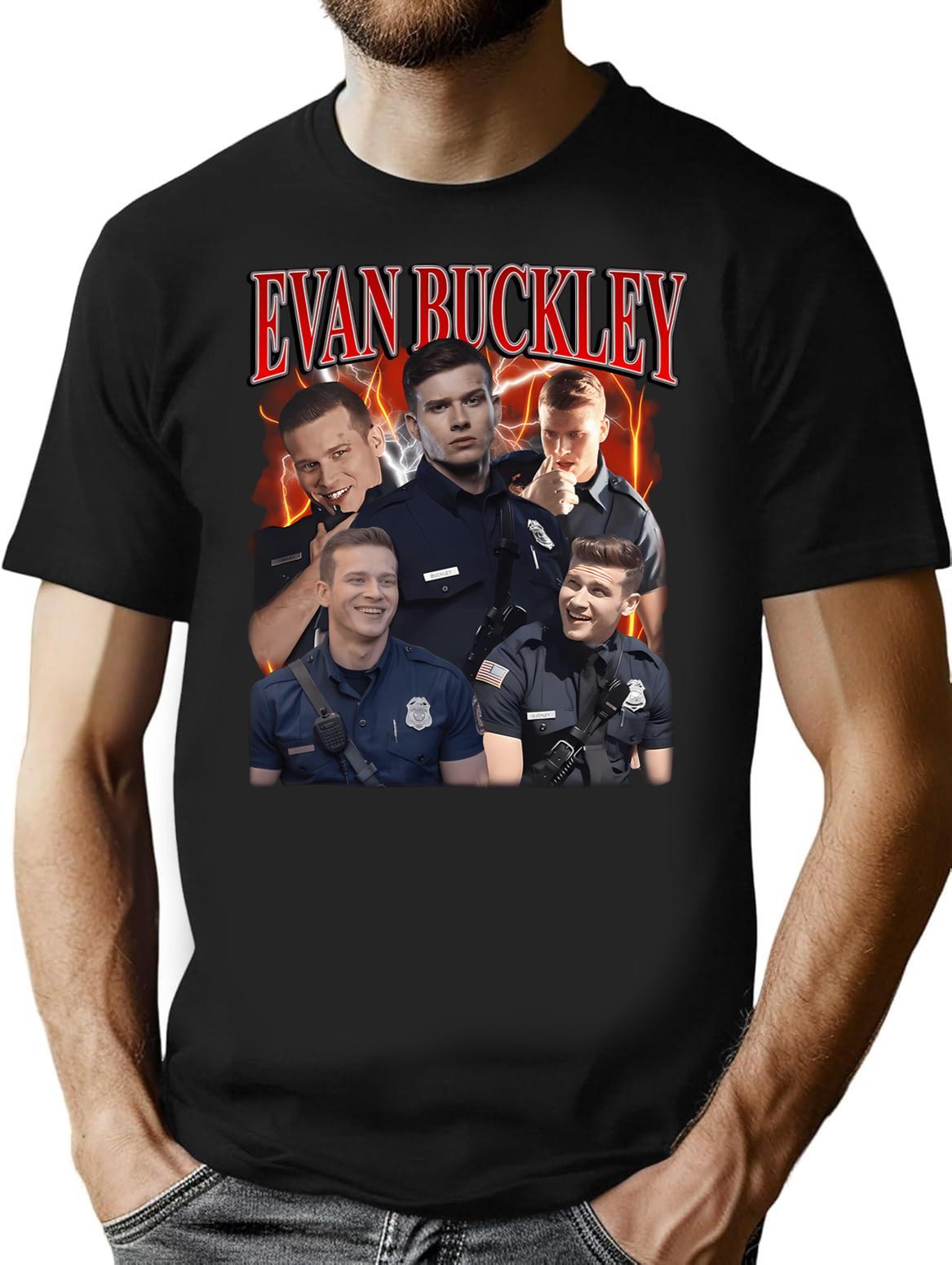 Evan Buckley Retro 90's T-Shirt - Black