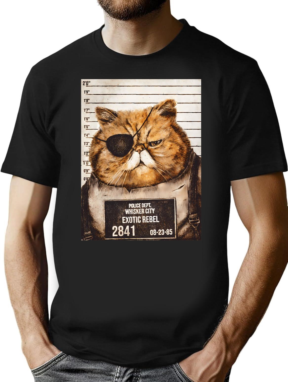 Exotic Rebel T-Shirt - Retro Graphic Tee for Men & Women - Black
