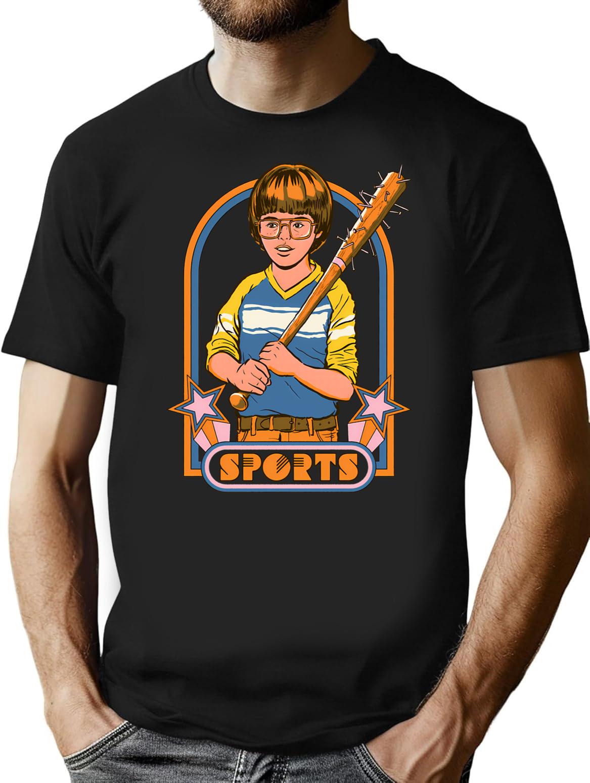 Extreme Sports T-Shirt - Retro Graphic Tee for Men & Women - Black