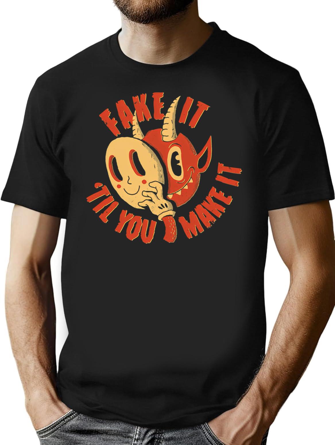 Fake It Til You Make It T-Shirt - Black