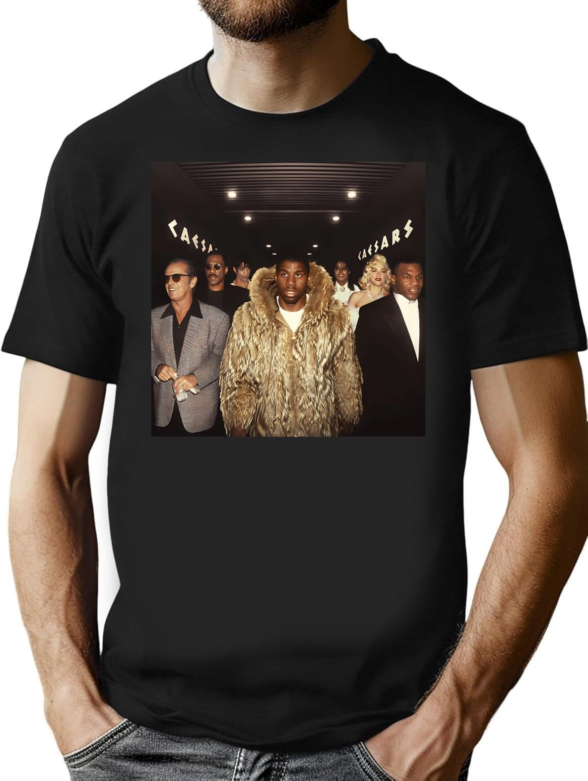 Family Crew Magic Smile Poster T-Shirt - Retro Graphic Tee for Men & Women - Black