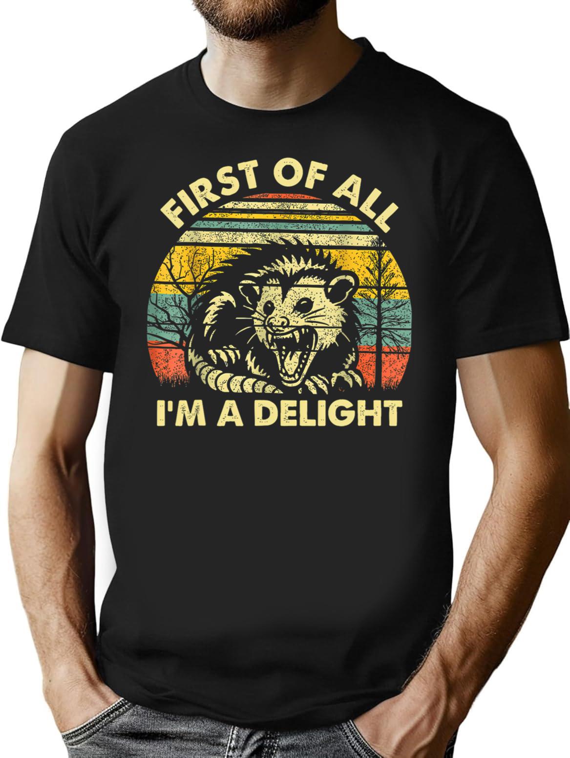 First Of All I'm A Delight T-Shirt - Black