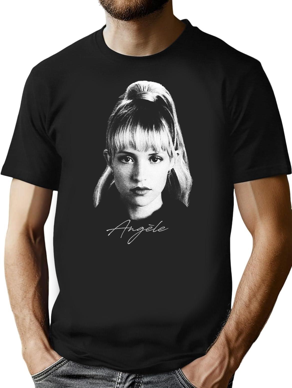 For Mens Womens Angle Portrait T-Shirt - Retro Graphic Tee for Men & Women - Black