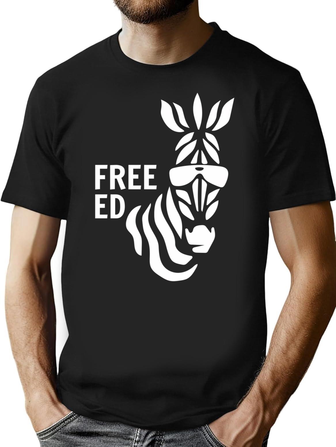 Free Ed Never Forget Ed The Zebra Classic T-shirt - Black