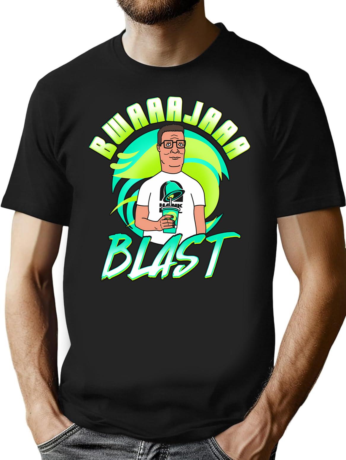 Graphic Man Funny Blast Cute Vintage T-Shirt - Black