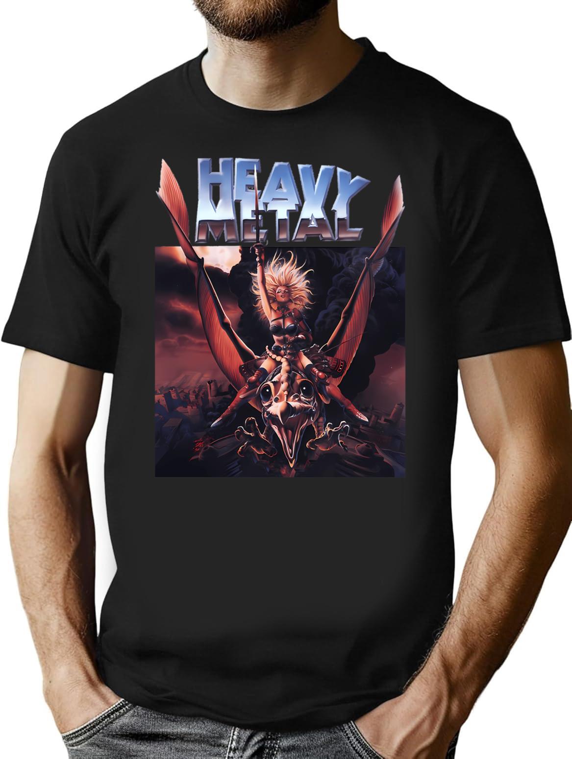 Heavy Metal Movie T-Shirt - Retro Graphic Tee for Men & Women - Black
