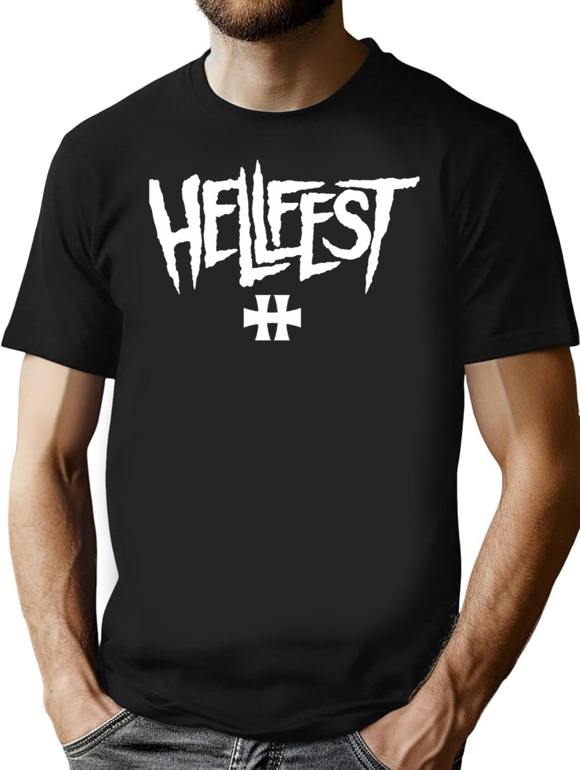 Hellfest 2 T Shirt Classique - Retro Graphic Tee for Men & Women - Black