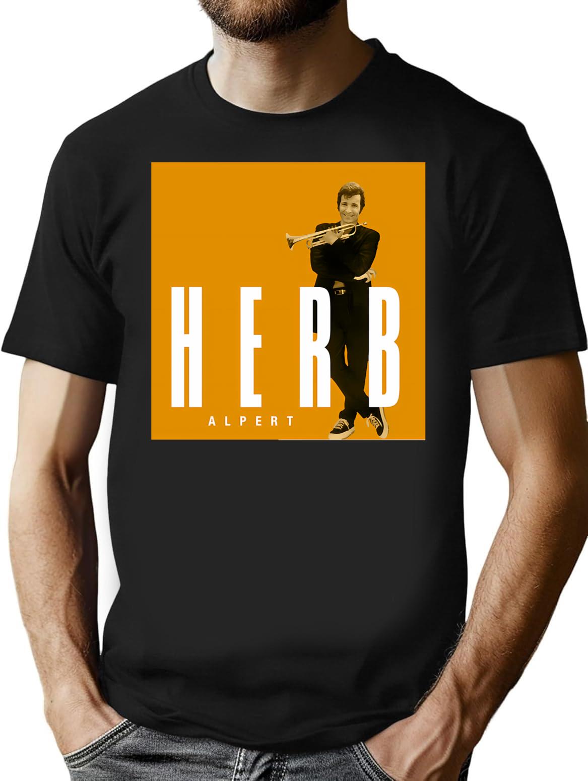 Herb Alpert Classic T-Shirt - Retro Graphic Tee for Men & Women - Black