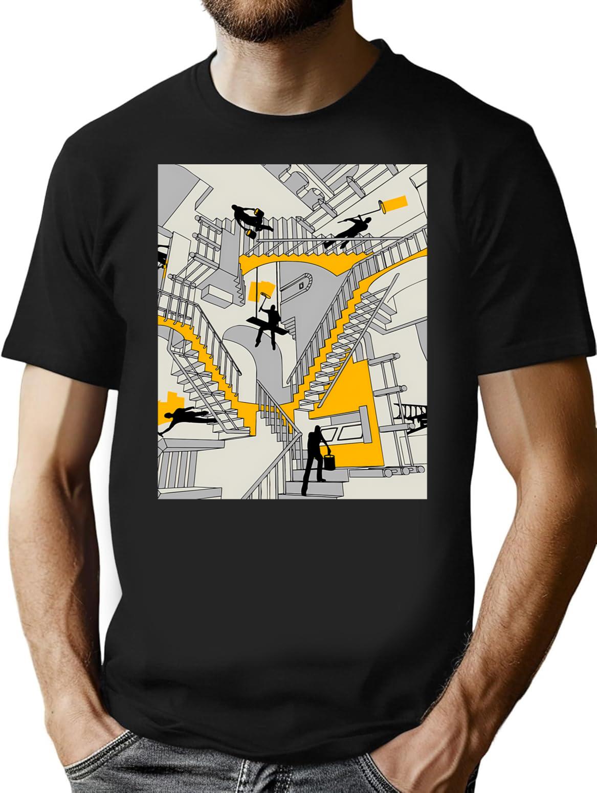 Home Improvement Dimension T-Shirt - Retro Graphic Tee for Men & Women - Black