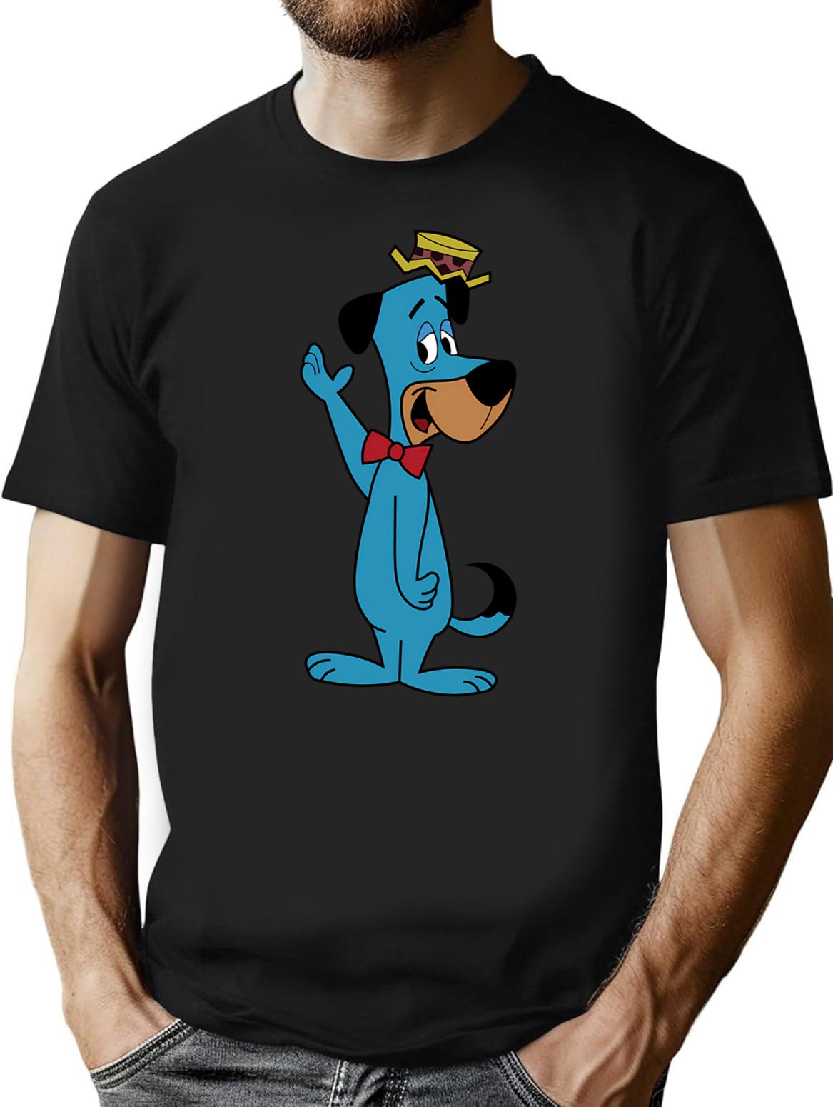 Huckleberry Hound T-Shirt - Retro Graphic Tee for Men & Women - Black