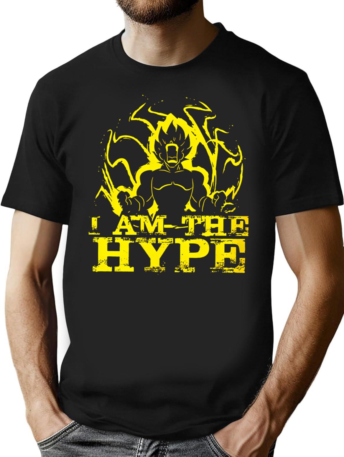 I Am The Hype T-Shirt - Retro Graphic Tee for Men & Women - Black