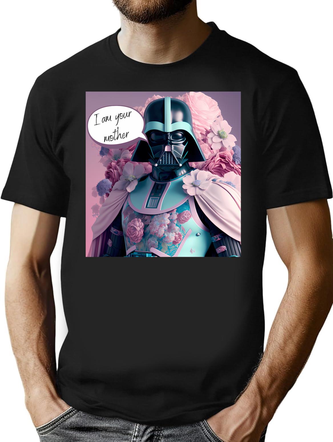 I Am Your Mother T-Shirt - Retro Graphic Tee for Men & Women - Black