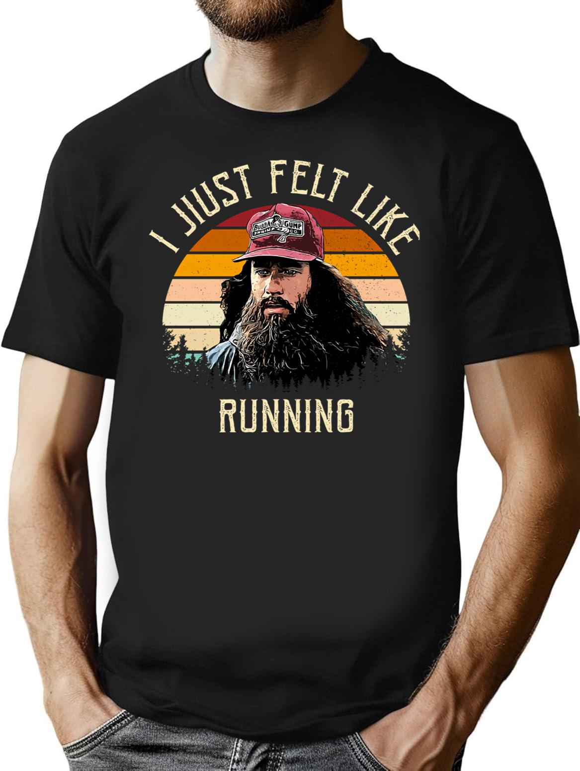 I Just Felt Like Running Retro T-Shirt - Black