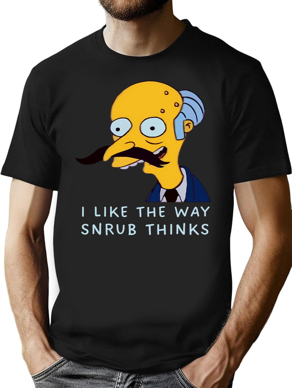 I Like The Way Snrub Thinks (1) T-Shirt - Black