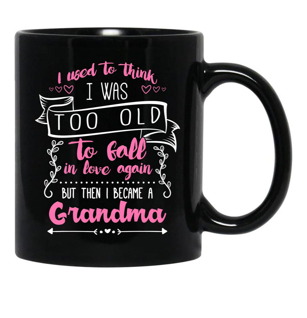 I Love My Grandchild Notebook For Grandmother Black Coffee Mug - Black