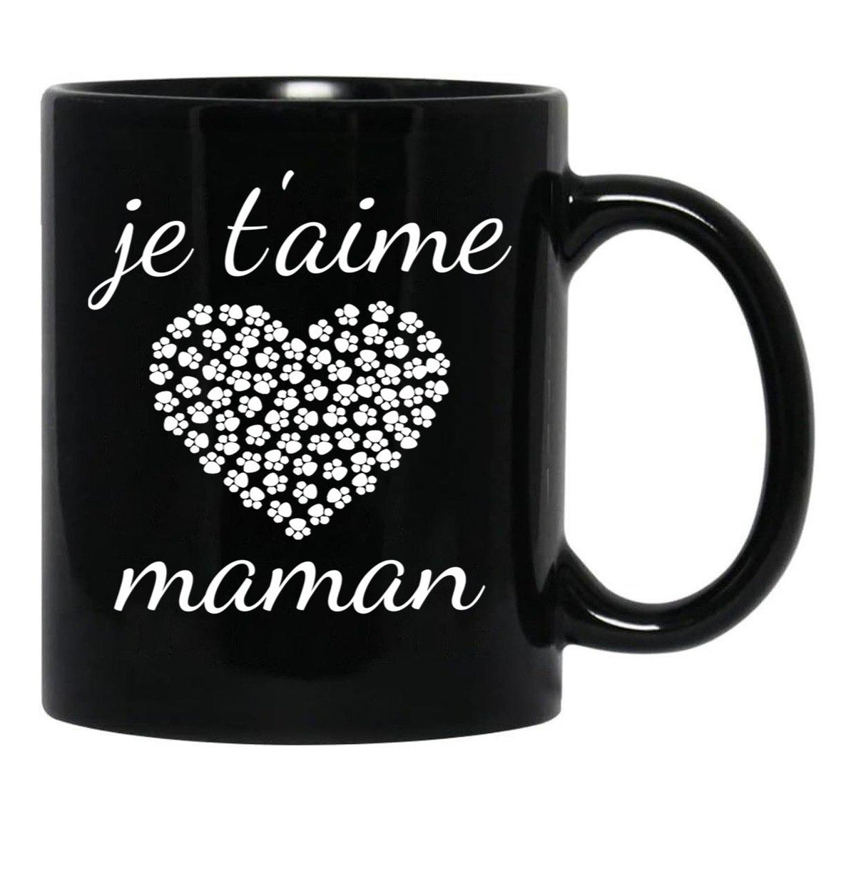 I Love You Mom (11) Black Coffee Mug - Black