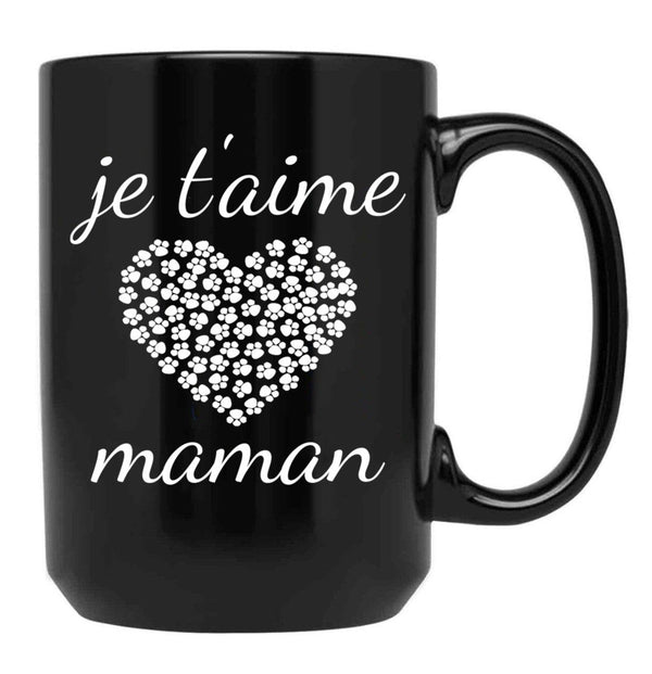 I Love You Mom (11) Black Coffee Mug - Black