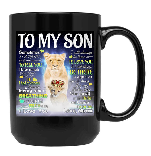 I Will Always Be There To Support You Black Coffee Mug - Black