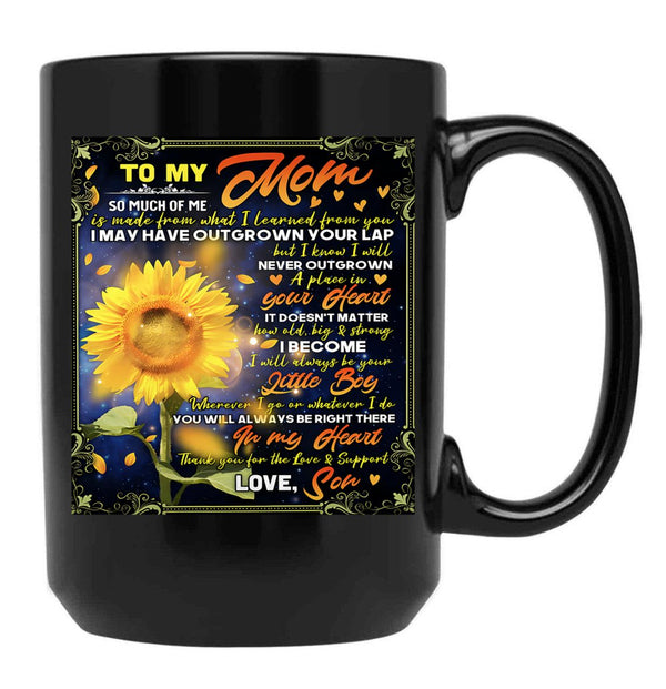 I Will Always Be Your Litlle Boy Black Coffee Mug - Black