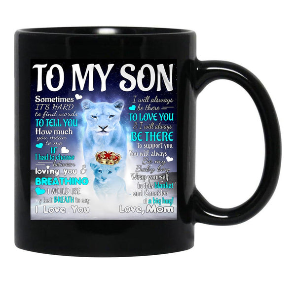 I Would Use My Last Breath To Say I Love You Black Coffee Mug - Black
