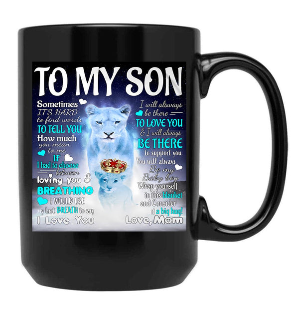 I Would Use My Last Breath To Say I Love You Black Coffee Mug - Black