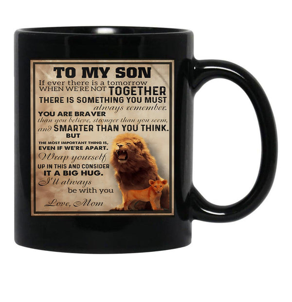 I'Ll Always Be With You Black Coffee Mug - Black