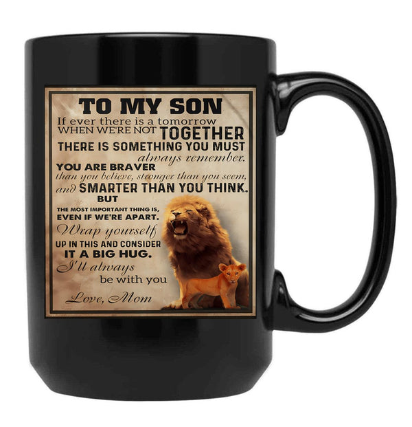 I'Ll Always Be With You Black Coffee Mug - Black