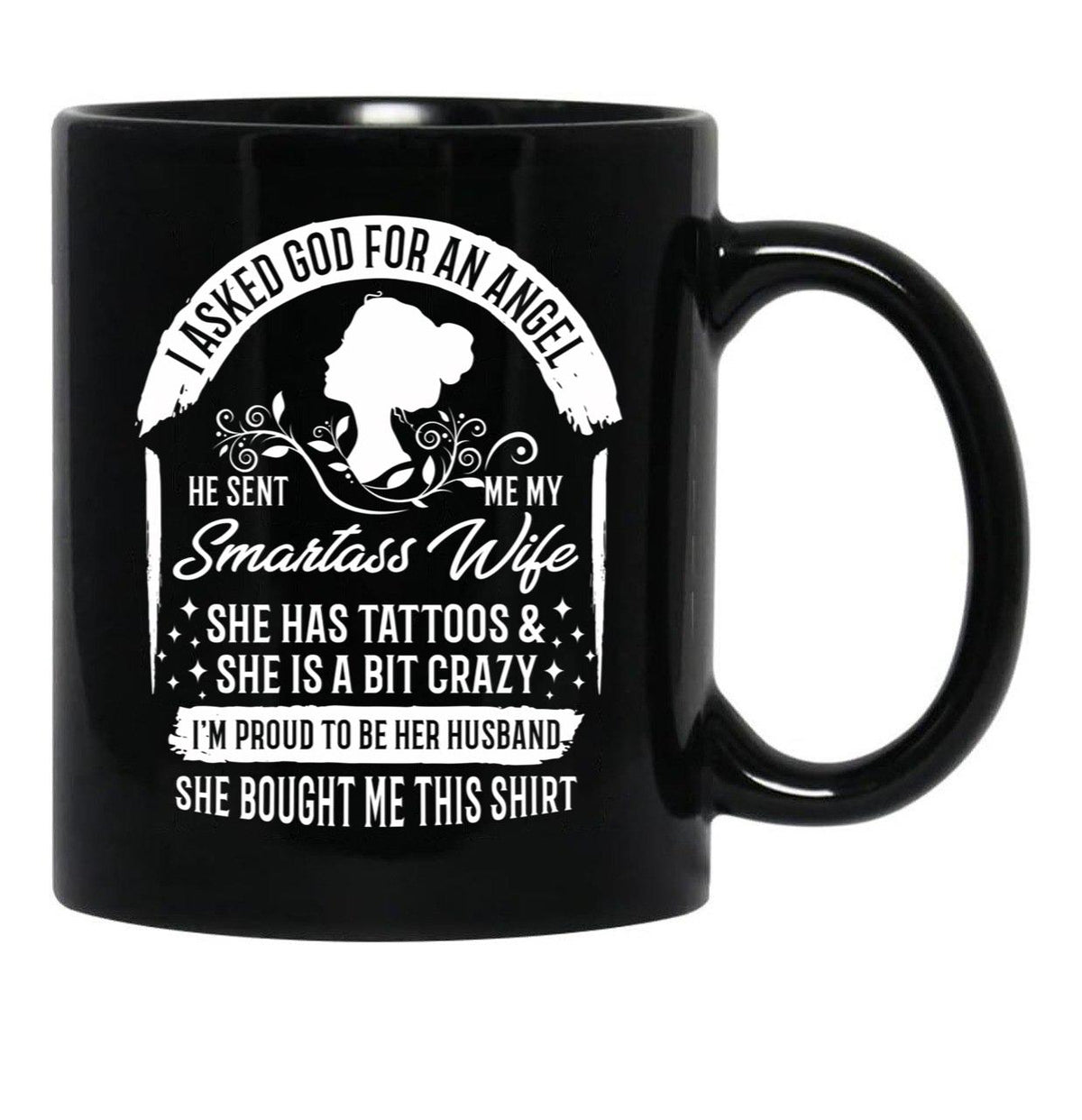 I'M Proud To Be Her Husband Black Coffee Mug - Black