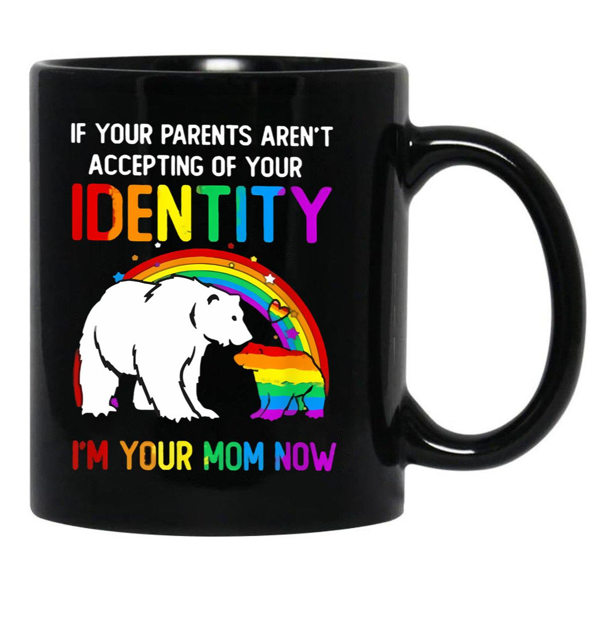 I'M Your Mom Now - Lgbt Pride Black Coffee Mug - Black