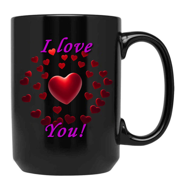 Ich Liebe Dich Black Coffee Mug - Black