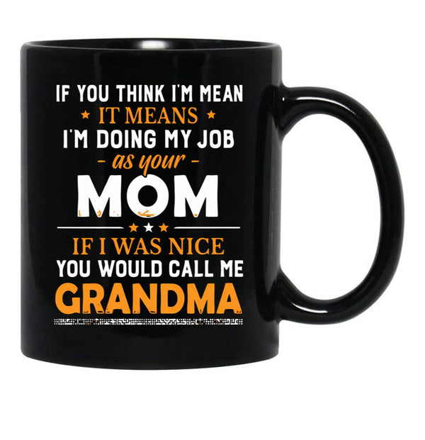 It'S Called Being A Mom Black Coffee Mug - Black
